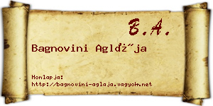 Bagnovini Aglája névjegykártya